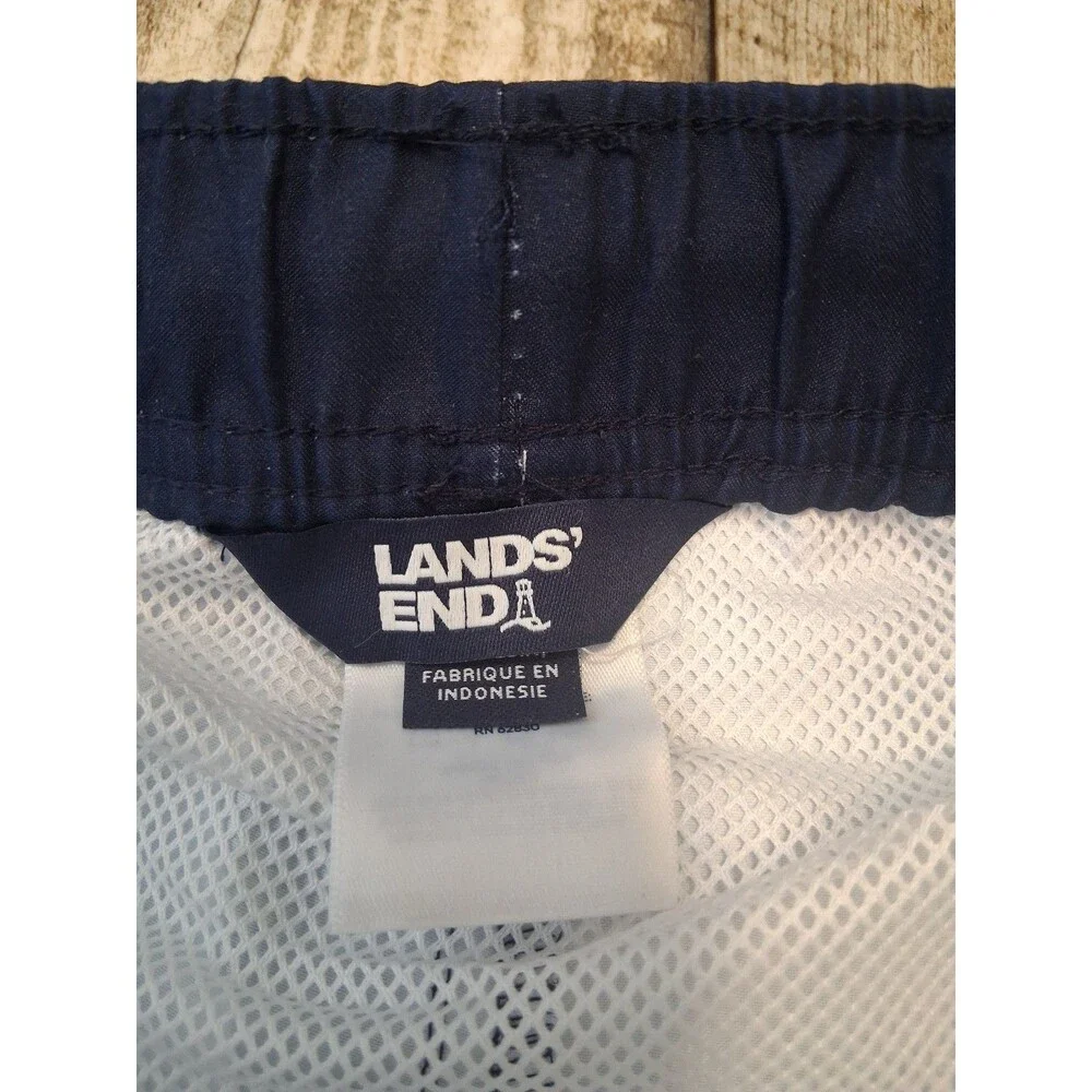 NWT! Boys Lands' End Multi-Mixed Stripe Printed Swim Trunks, XXL Husky (18H-20H)